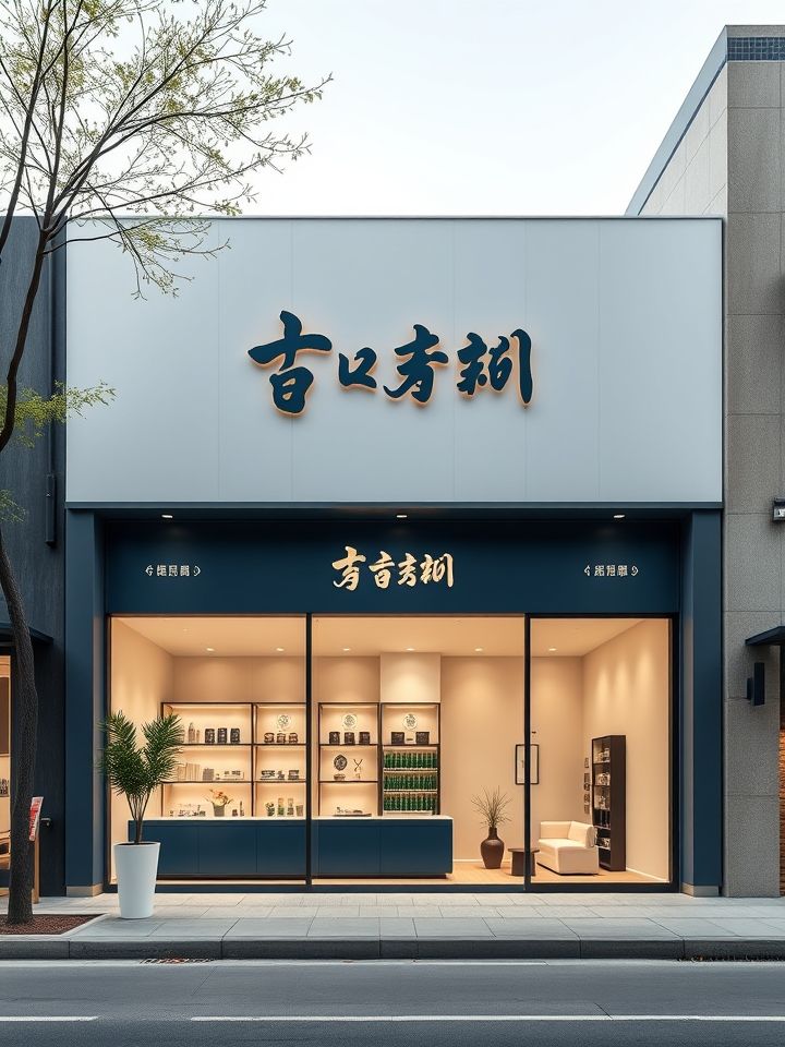 展示兰州黄河畔现代风格门店实景，呈现品牌标准化门店形象与客群消费场景